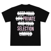 KYL Tee Black/Pink Glitter