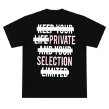KYL Tee Black/Pink Glitter