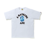 BAPE ABC Camo College Tee White/Blue
