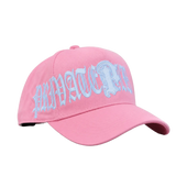 Old English Snapback Glitter Pink/White
