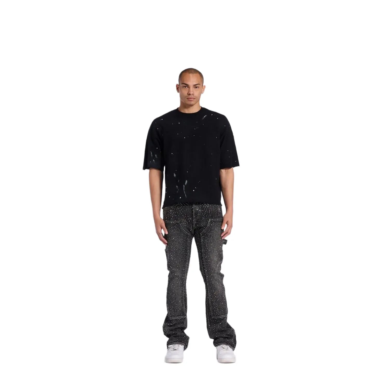 Crysp Denim Iced Flare Grey FW26
