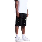 Crysp Denim Lotus Short Jet Black