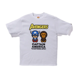 BAPE x Marvel Milo Captain America Tee White