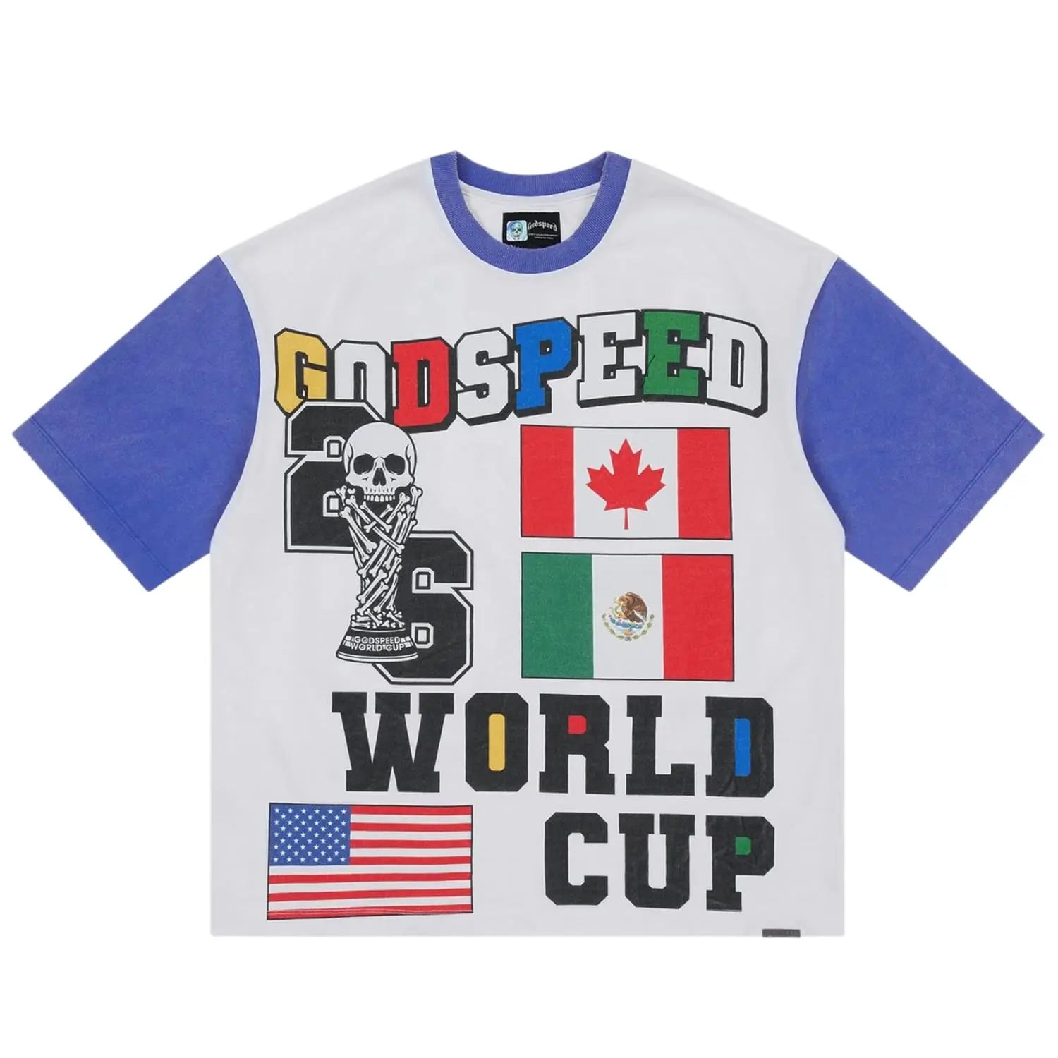 Godspeed '26 GSWC Vintage Tee White/Blue