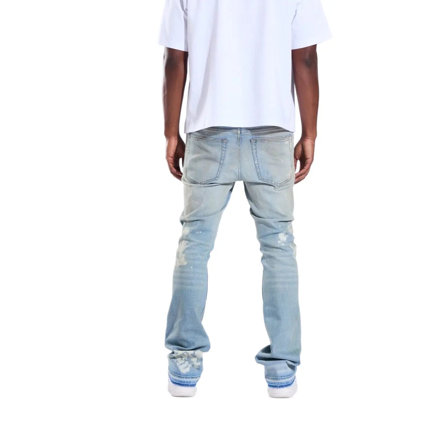 Crysp Denim Arch Flare Denim Light Blue