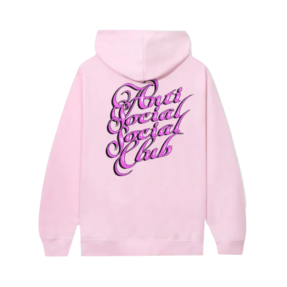 Anti Social Social Club Eyelash Hoodie Pink