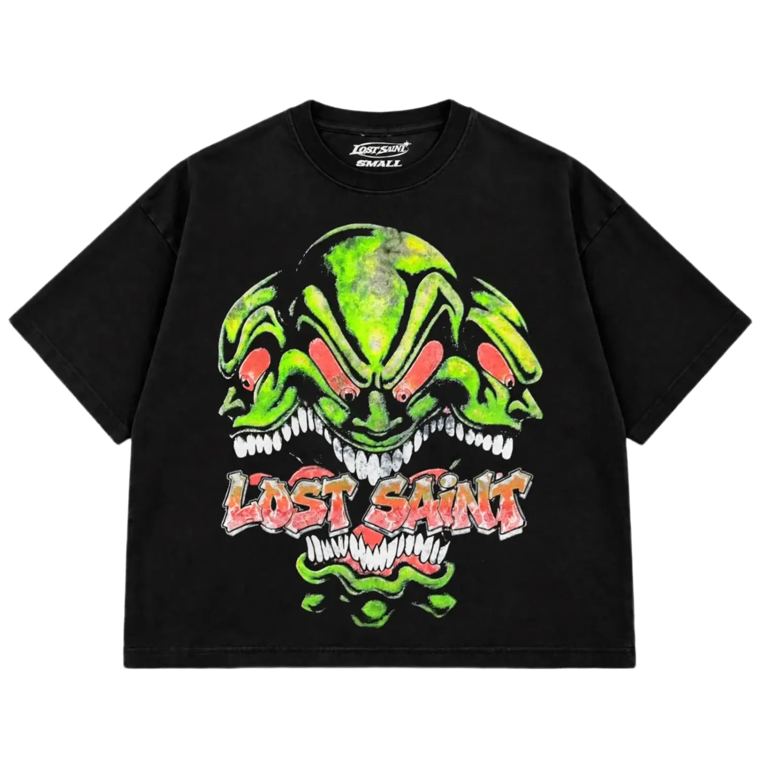 Lost Saint Alien Drop Crop Tee Black