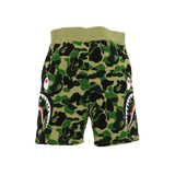 BAPE Big ABC Camo Side Shark Sweat Shorts Green