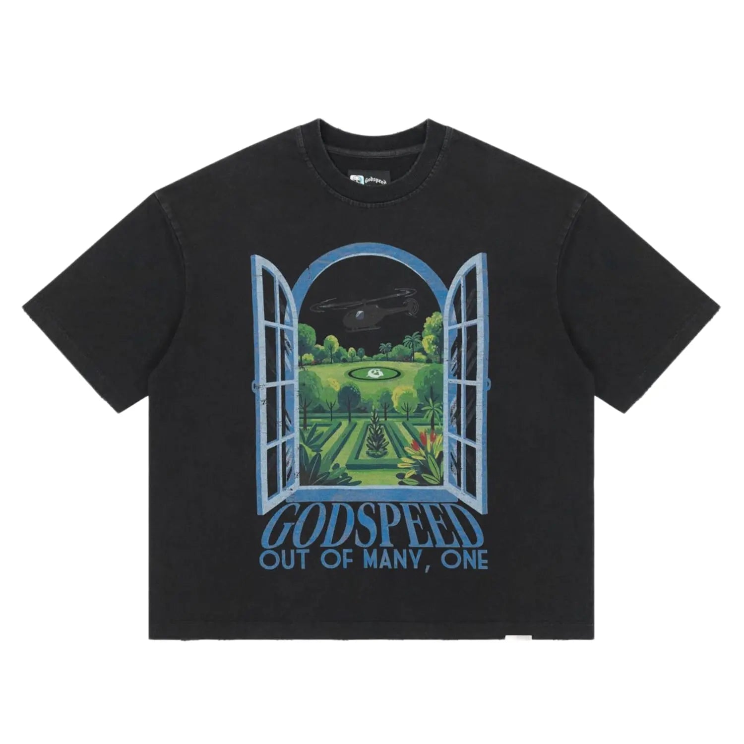 Godspeed Helipad Dreams Tee Black