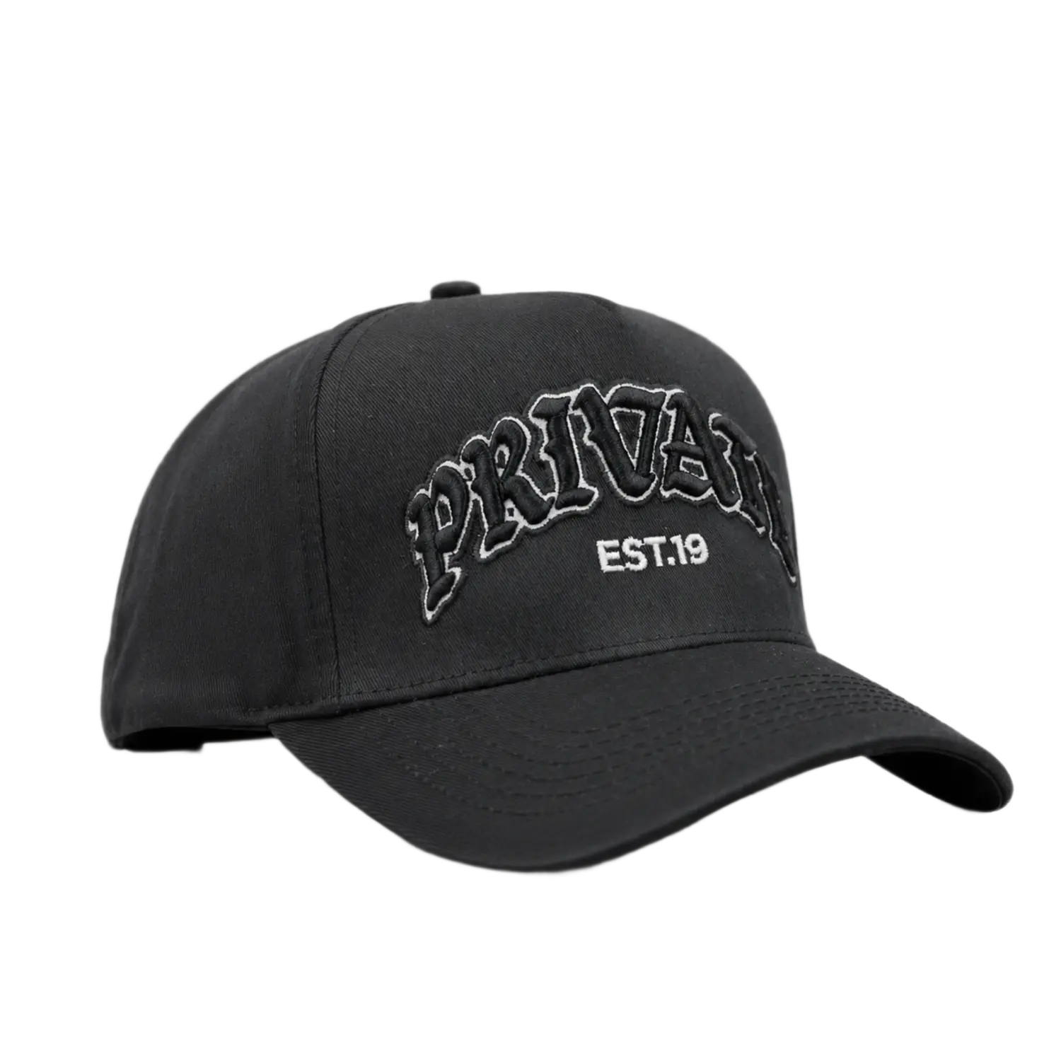Old English Arch Snapback Black