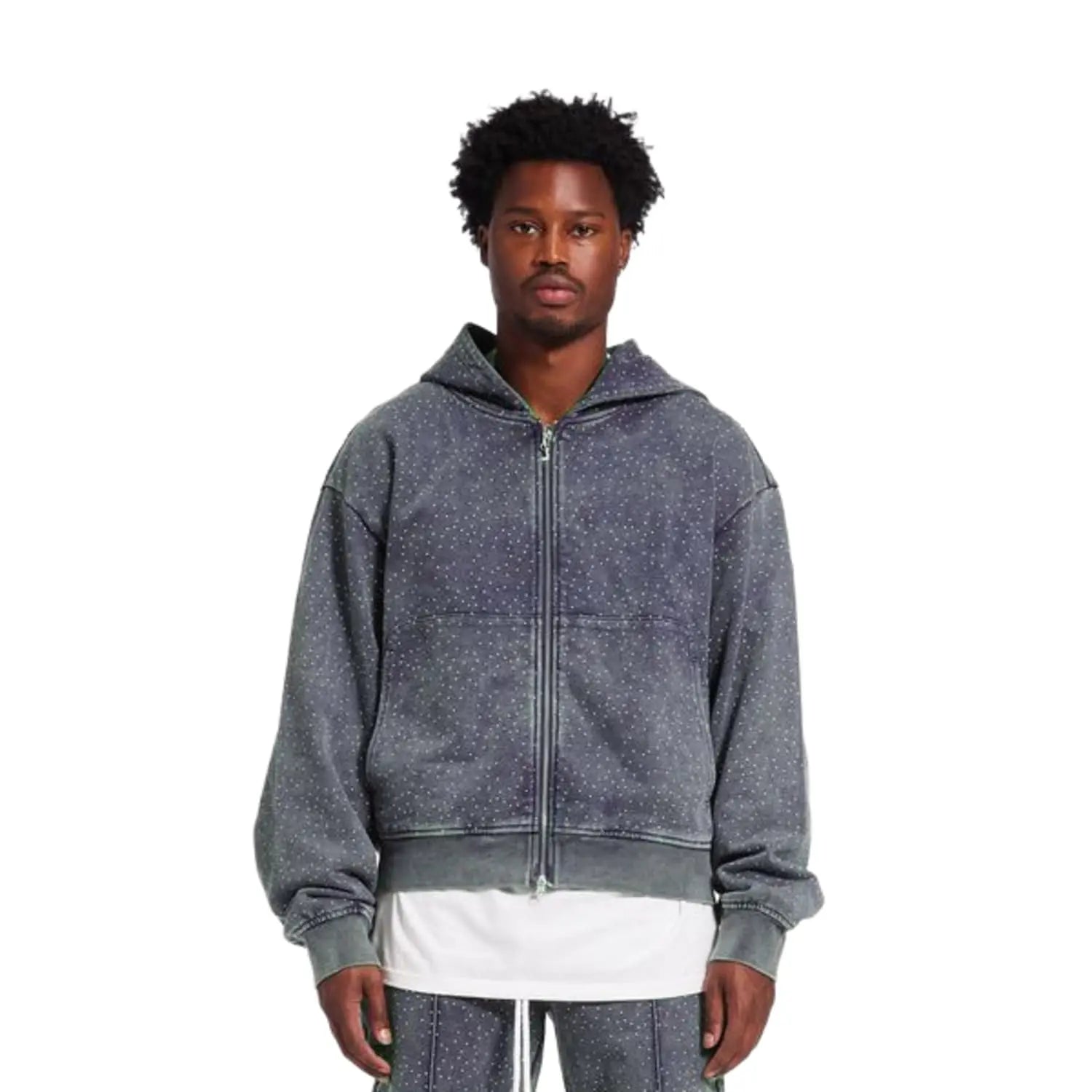 Crysp Denim Nova Hoodie Ice Blue