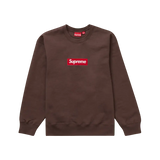 Supreme Box Logo Crewneck (FW22) Brown