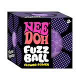 NeeDoh Flower Power Fuzz Ball Squishy Fidget Toy Purple