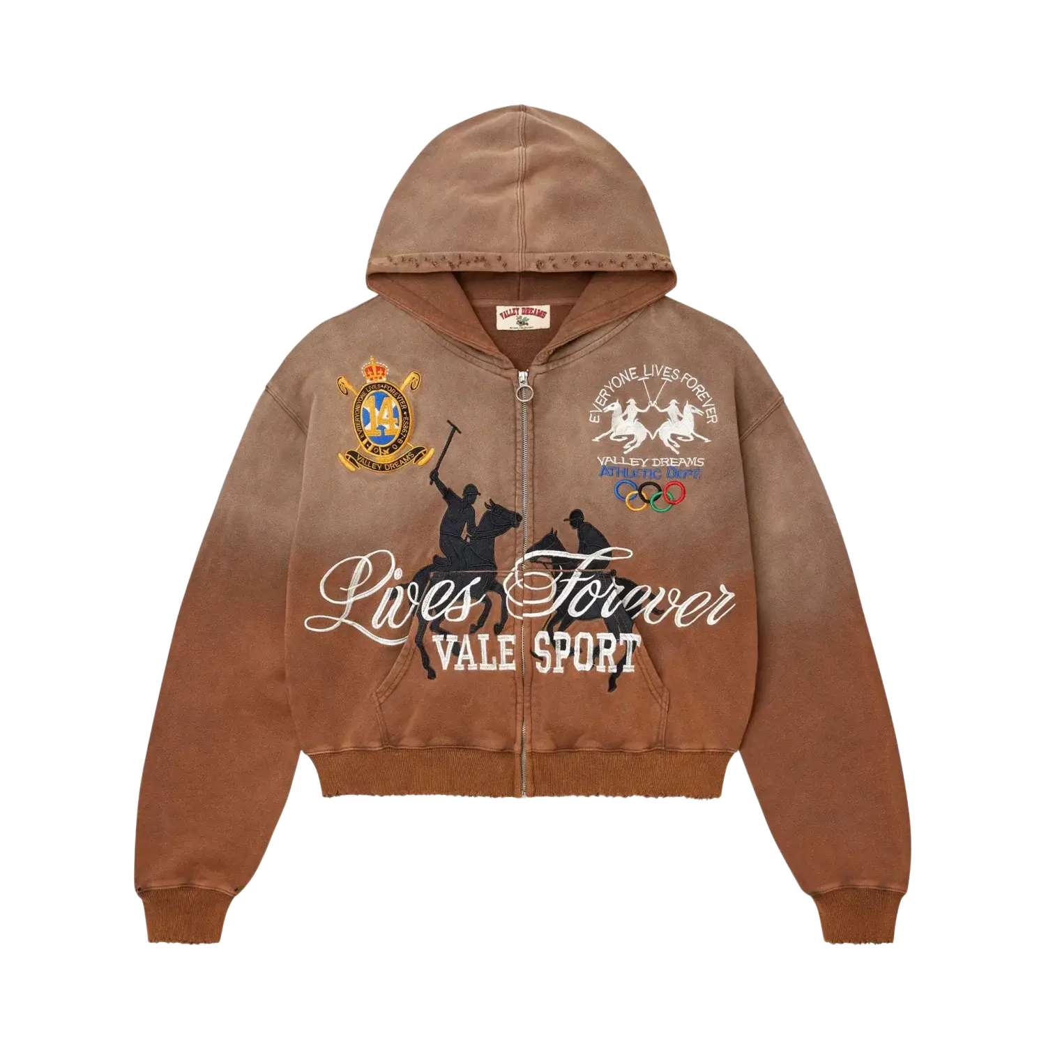 Vale Forever Vanderbilt Zip Up Brown