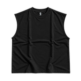 GRID Cut-Off Tee Black