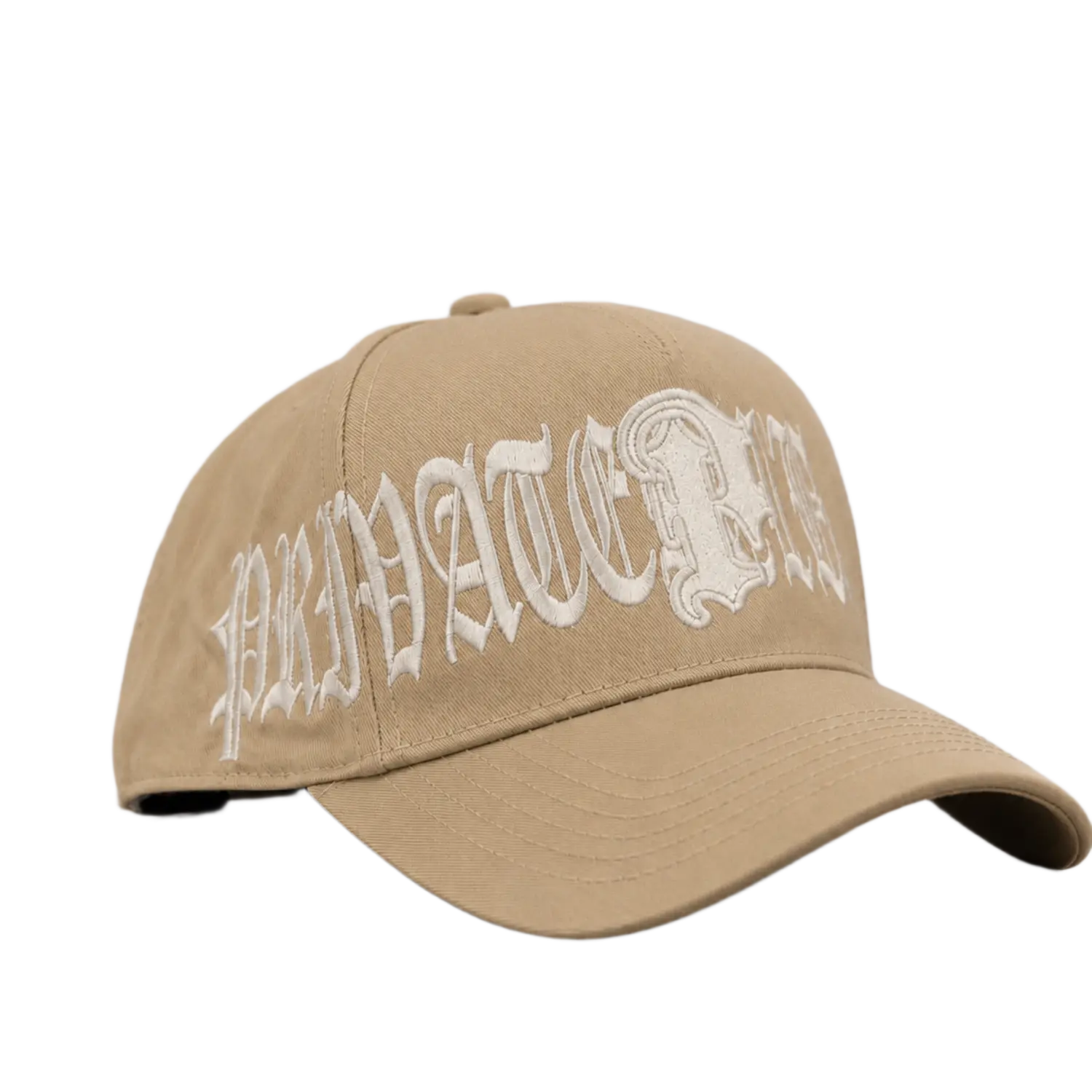 Old English Snapback Glitter Tan/White