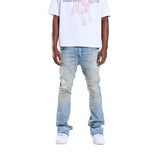 Crysp Denim Arch Flare Denim Light Blue