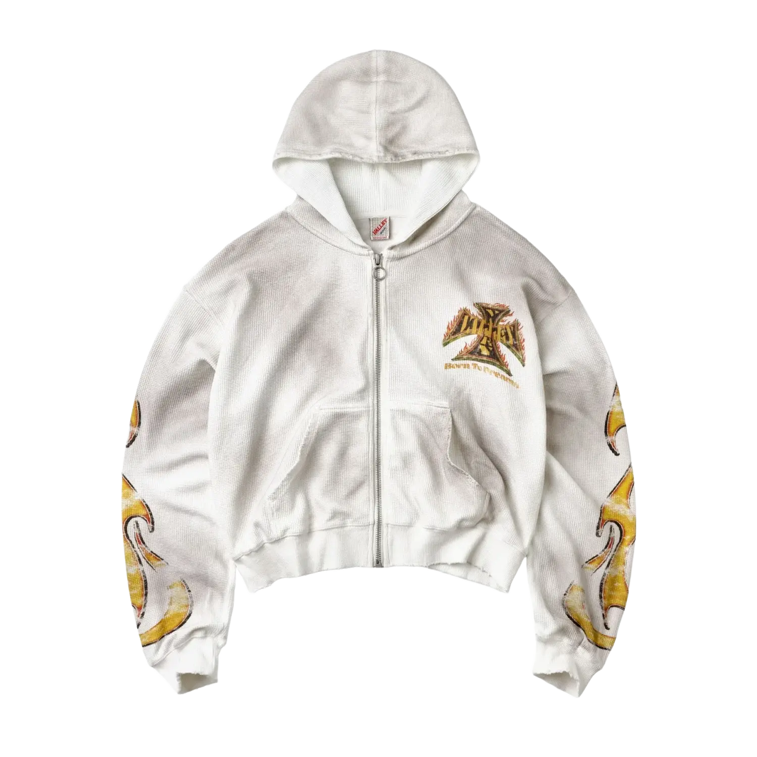 Vale Forever Reborn Waffle Zip Up White