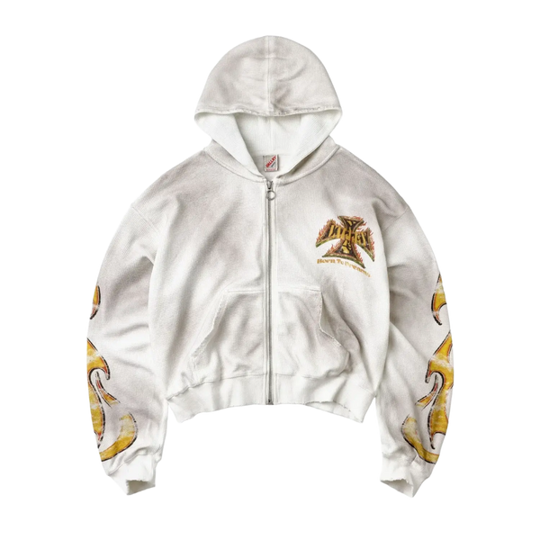 Vale Forever Reborn Waffle Zip Up White