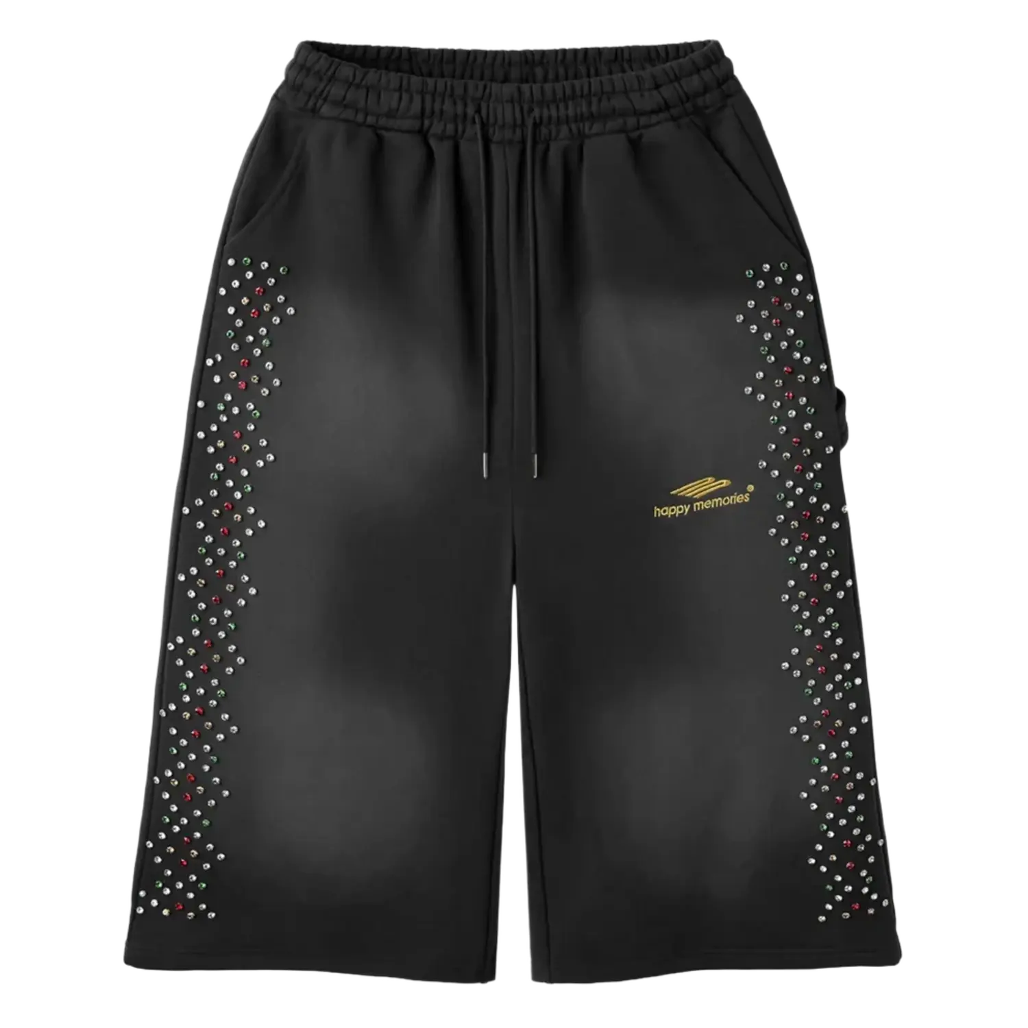 HMDD Crystal 3/4 Short Black