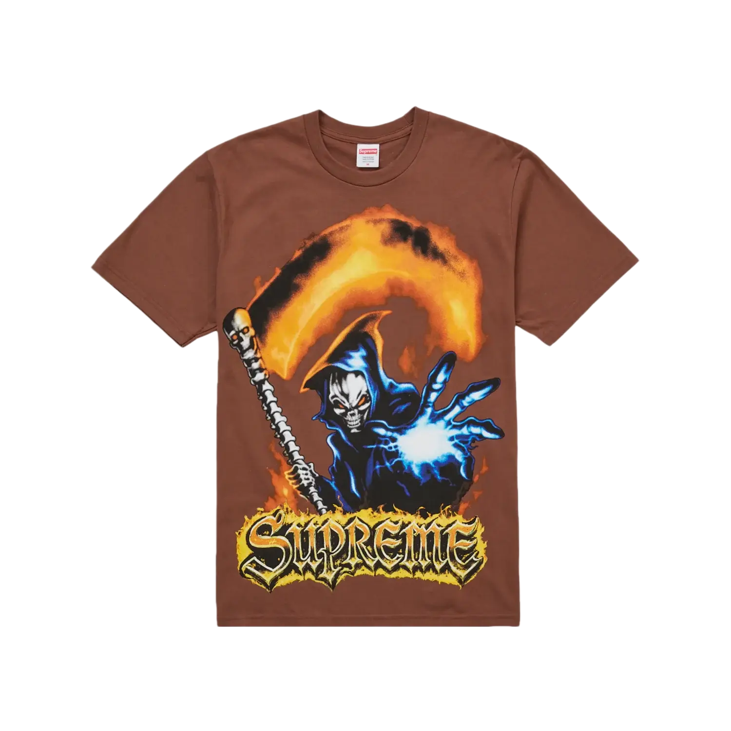 Supreme Grim Reaper Tee Brown
