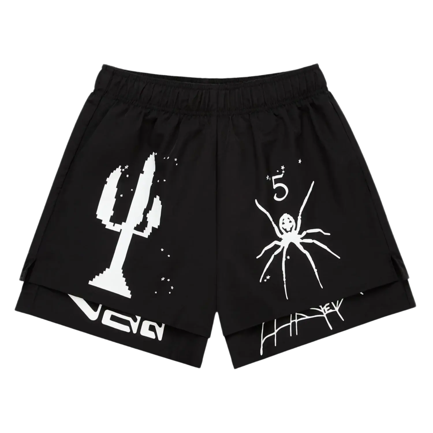 Sp5der VAA Double Layer Short Black