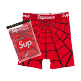Supreme Hanes Spider-Man Boxer Briefs (2 Pack) Red