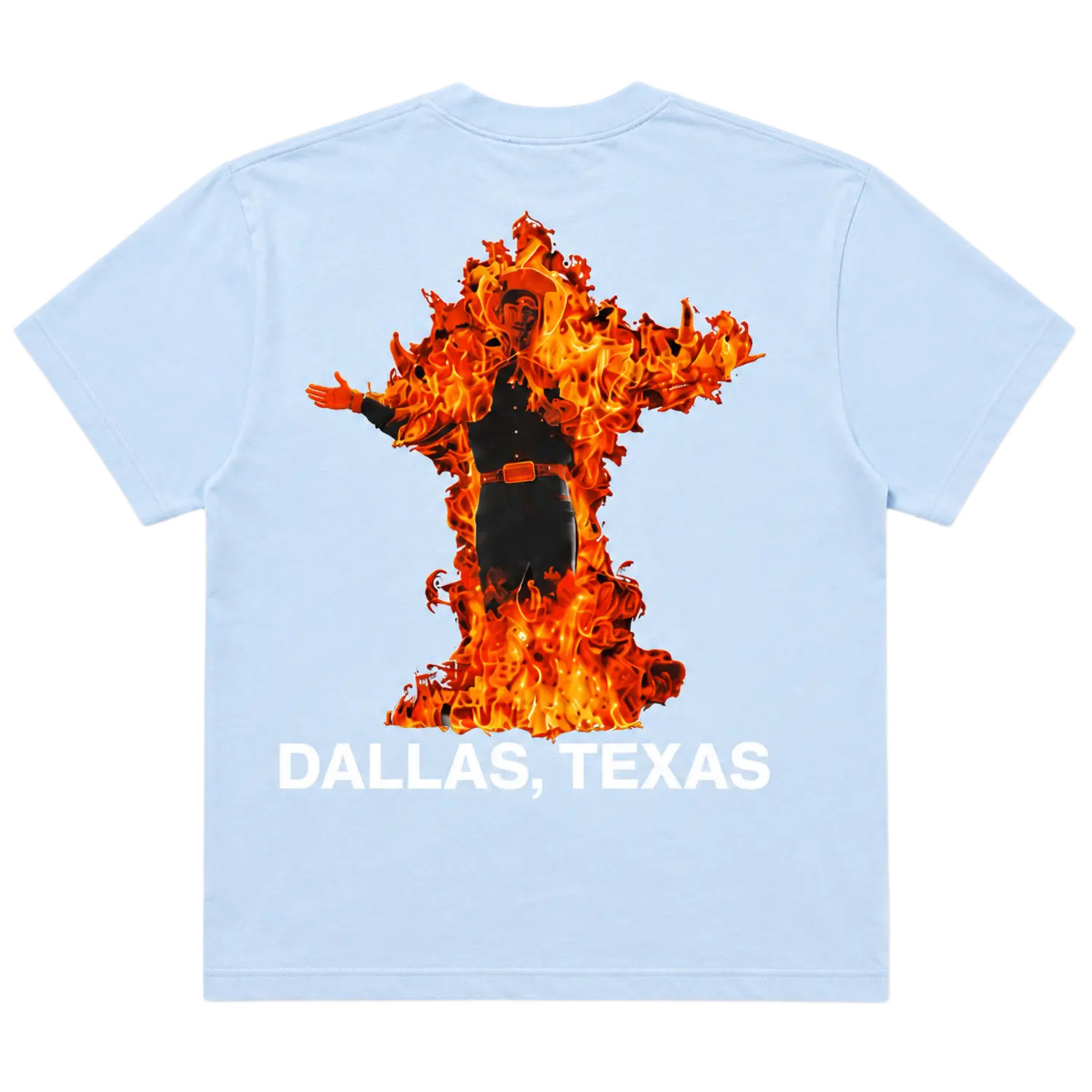 Gasoline Inferno Tee Baby Blue