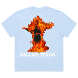 Gasoline Inferno Tee Baby Blue
