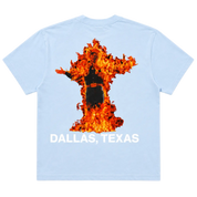 Gasoline Inferno Tee Baby Blue