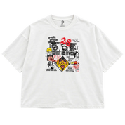 Private Love, Art & Chaos Thrashed Vintage Tee White