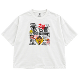 Private Love, Art & Chaos Thrashed Vintage Tee White
