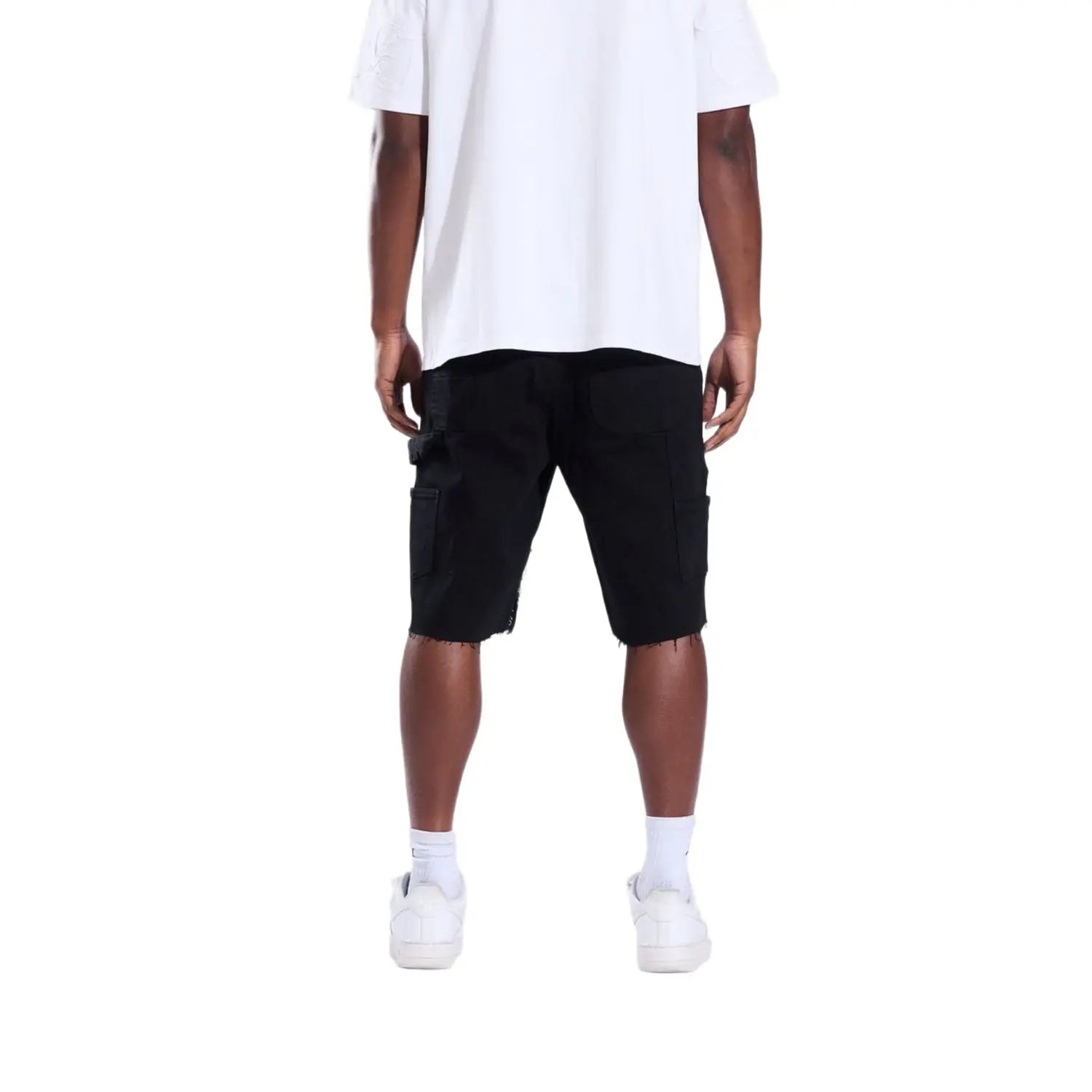 Crysp Denim Lotus Short Jet Black