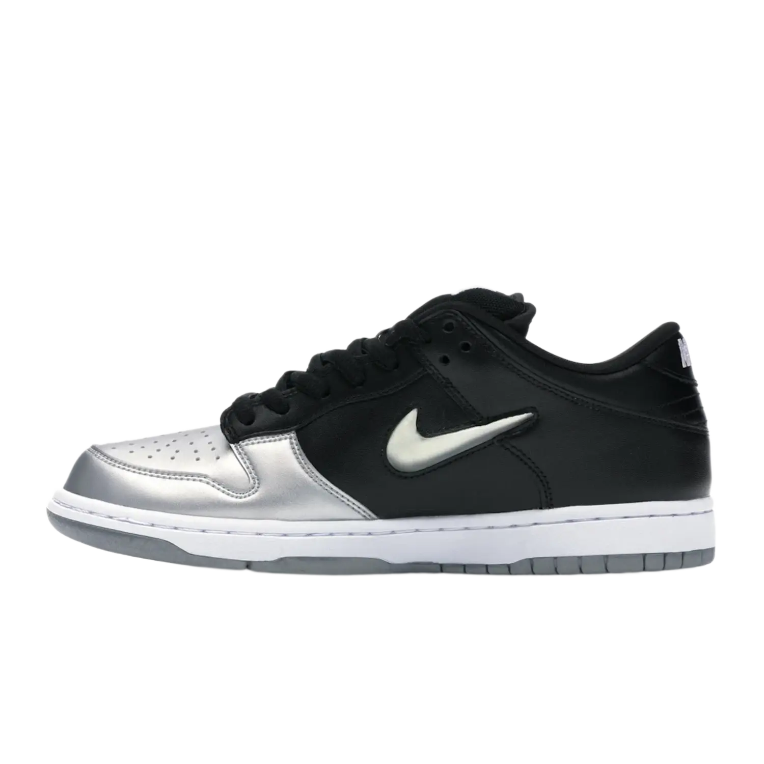 Nike SB Dunk Low Supreme Jewel Swoosh Silver