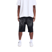 Crysp Denim Diamond Short Black
