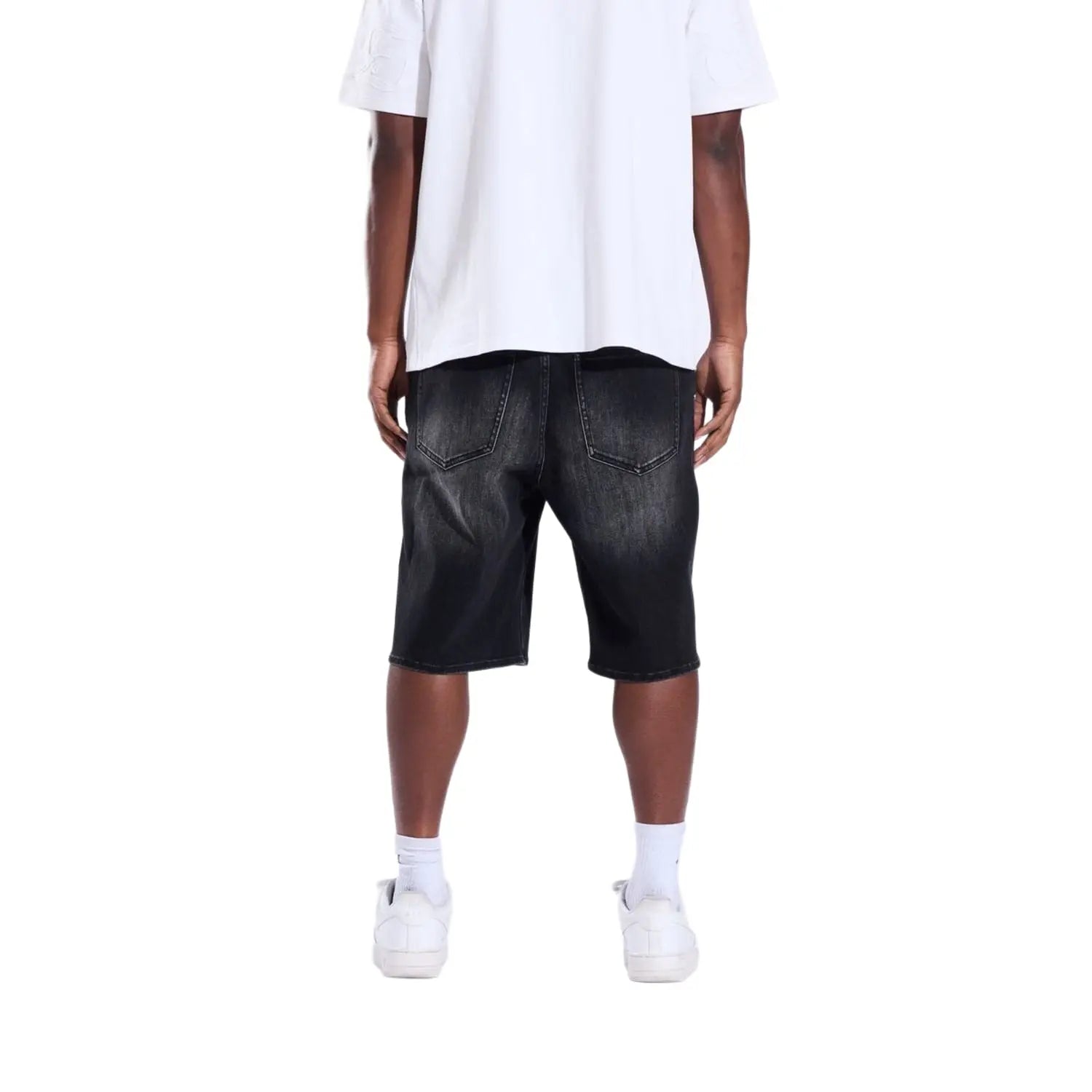 Crysp Denim Diamond Short Black