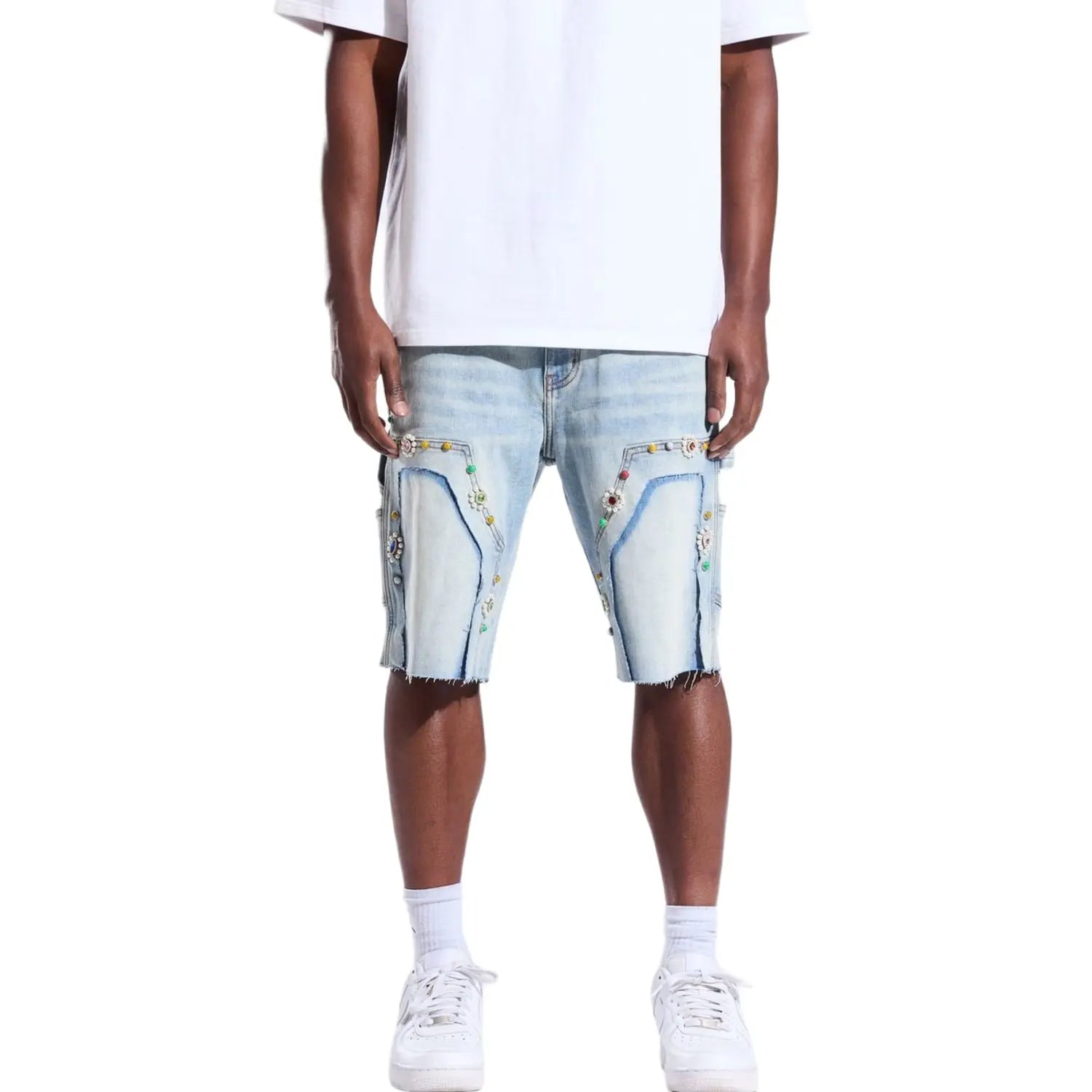 Crysp Denim Lotus Short Light Blue