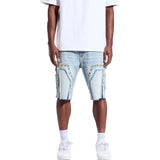 Crysp Denim Lotus Short Light Blue
