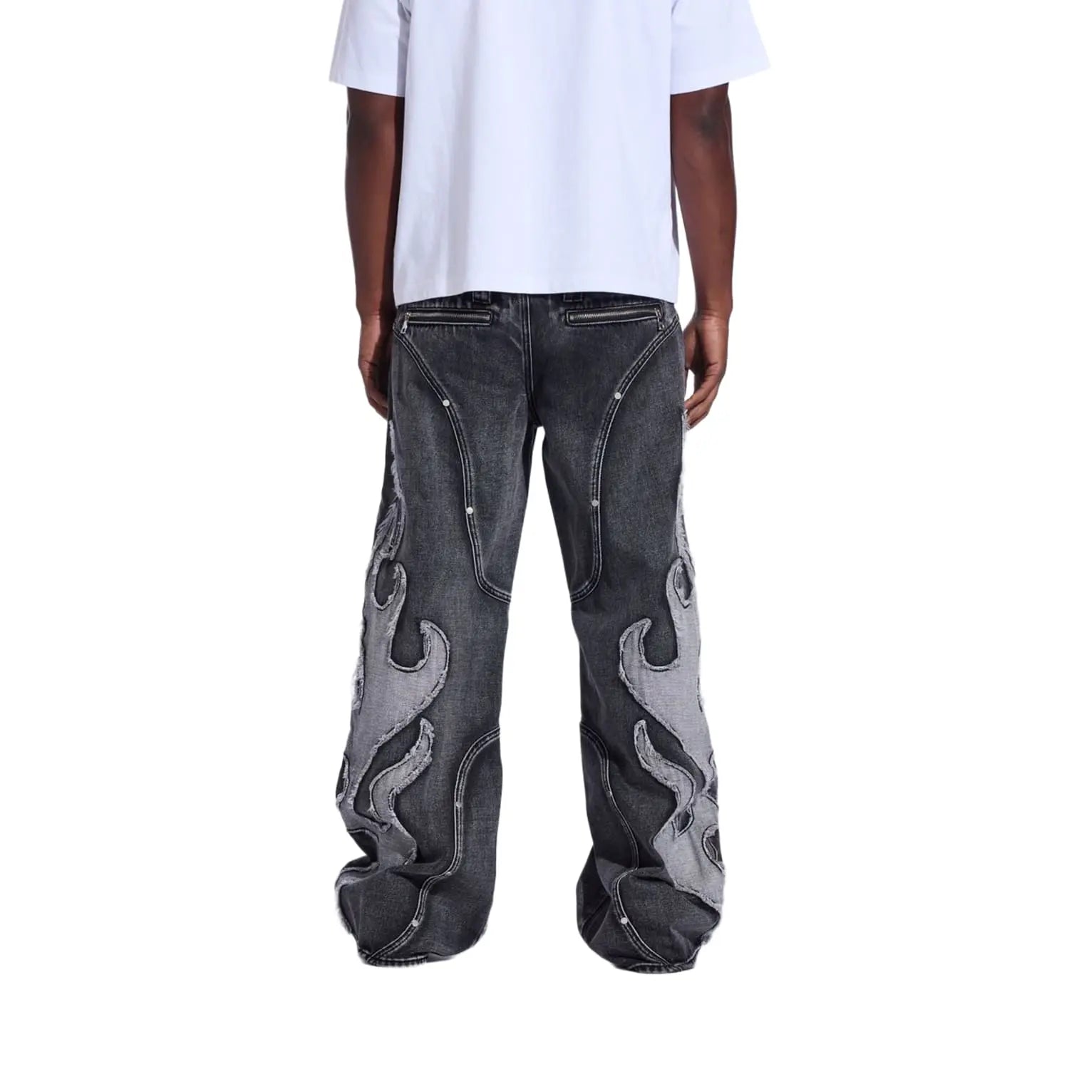 Crysp Denim Ignite Baggy Grey Washed