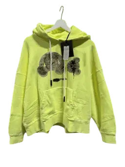 Palm Angels Kill The Bear Spray Crewneck Lime Green