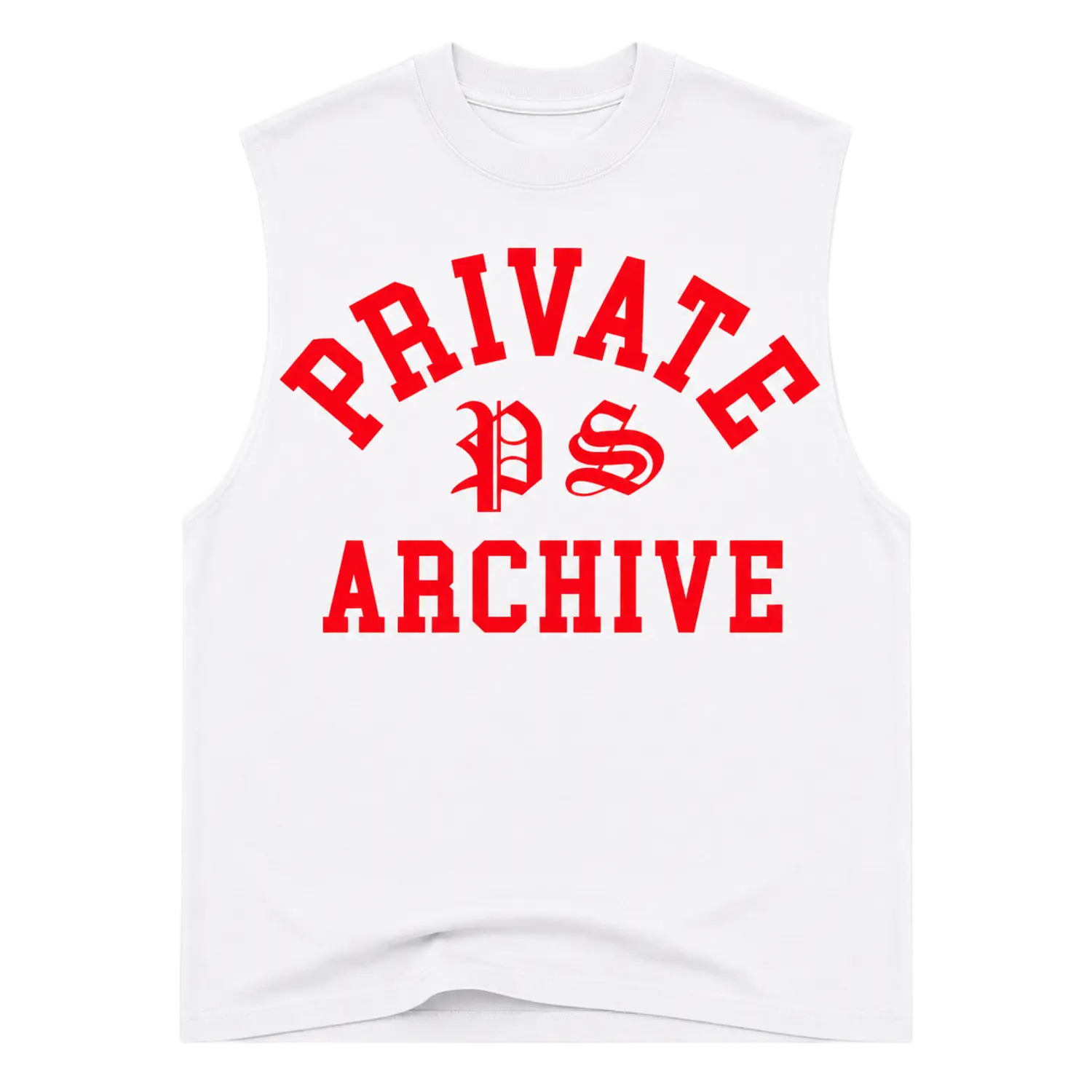 Archive GEL Classic Cutoff Tee White