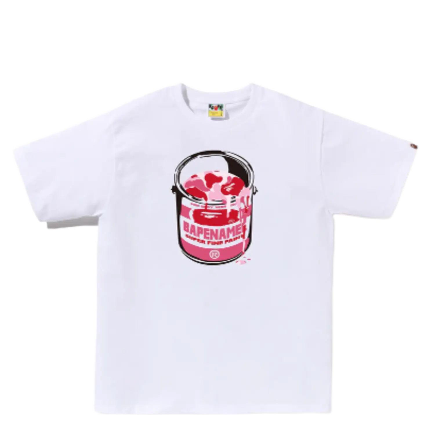 BAPE ABC Camo Paint Can Tee White/Pink