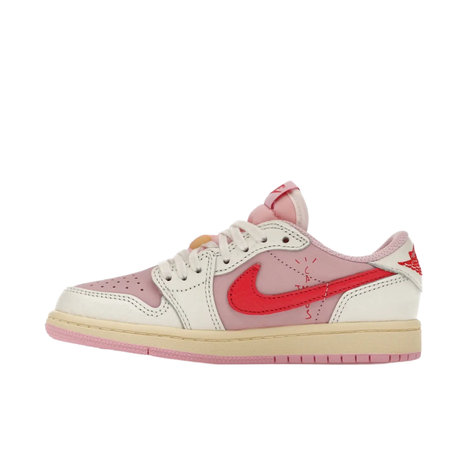 Jordan 1 Retro Low OG SP Travis Scott Sail Tropical Pink (PS)