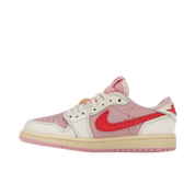 Jordan 1 Retro Low OG SP Travis Scott Sail Tropical Pink (PS)