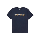 Supreme Skulls Spellout Tee Navy
