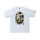 BAPE 1st Camo Katakana Tee White/Yellow