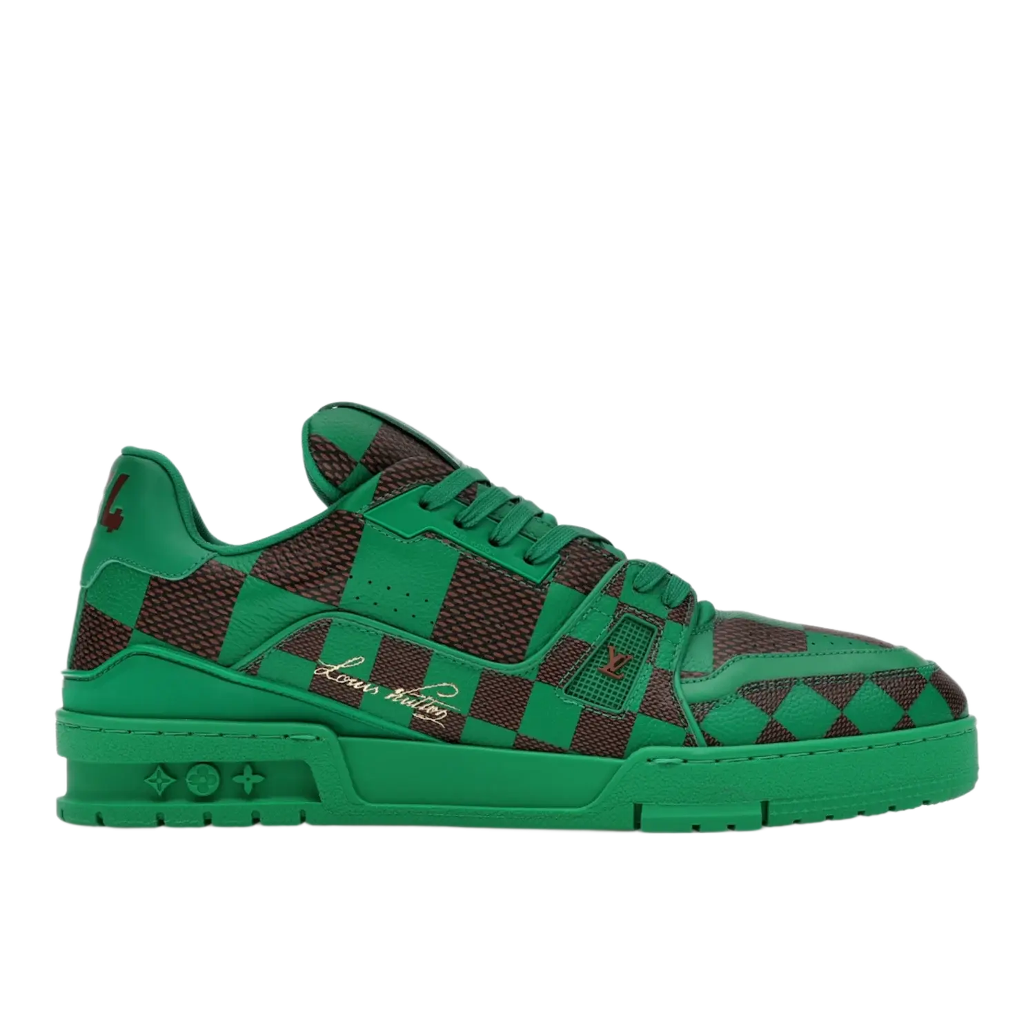 Louis Vuitton LV Trainer Sneaker Damier Pop Green