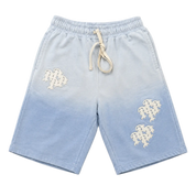 Patch Baggy Oversized Sweatshort Blue