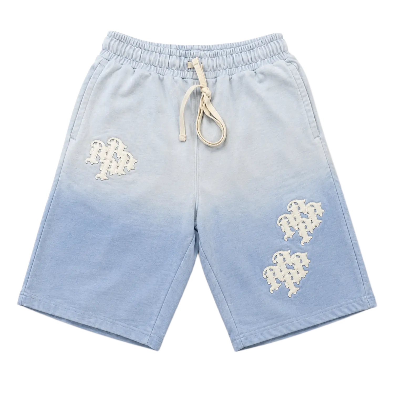 Patch Baggy Oversized Sweatshort Blue