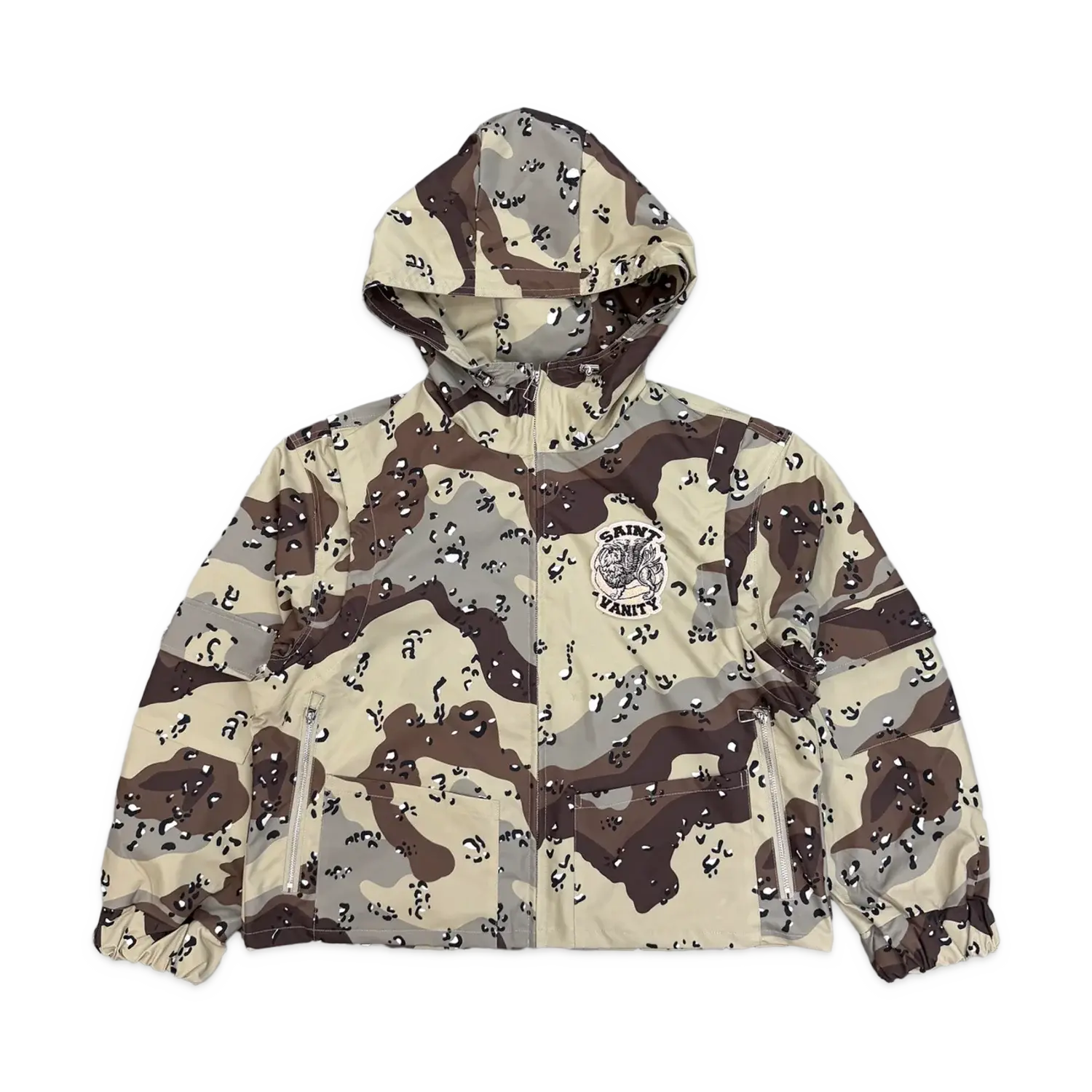Saint Vanity Nylon Hooded Jacket Desert Camo